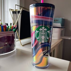 Multi Color Starbucks Tumbler